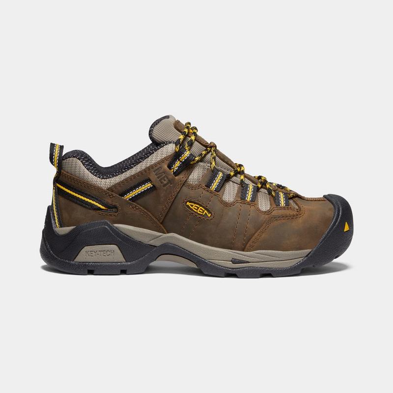 Keen Detroit Xt Int. Met Steel Toe Womens Work Shoes Brown/Gold Factory Outlet NZ (1864-OUHLQ)